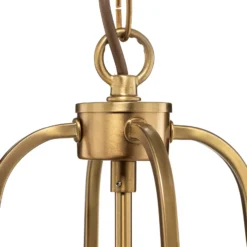 Lámpara colgante Rieka, forma farola redonda 25 cm