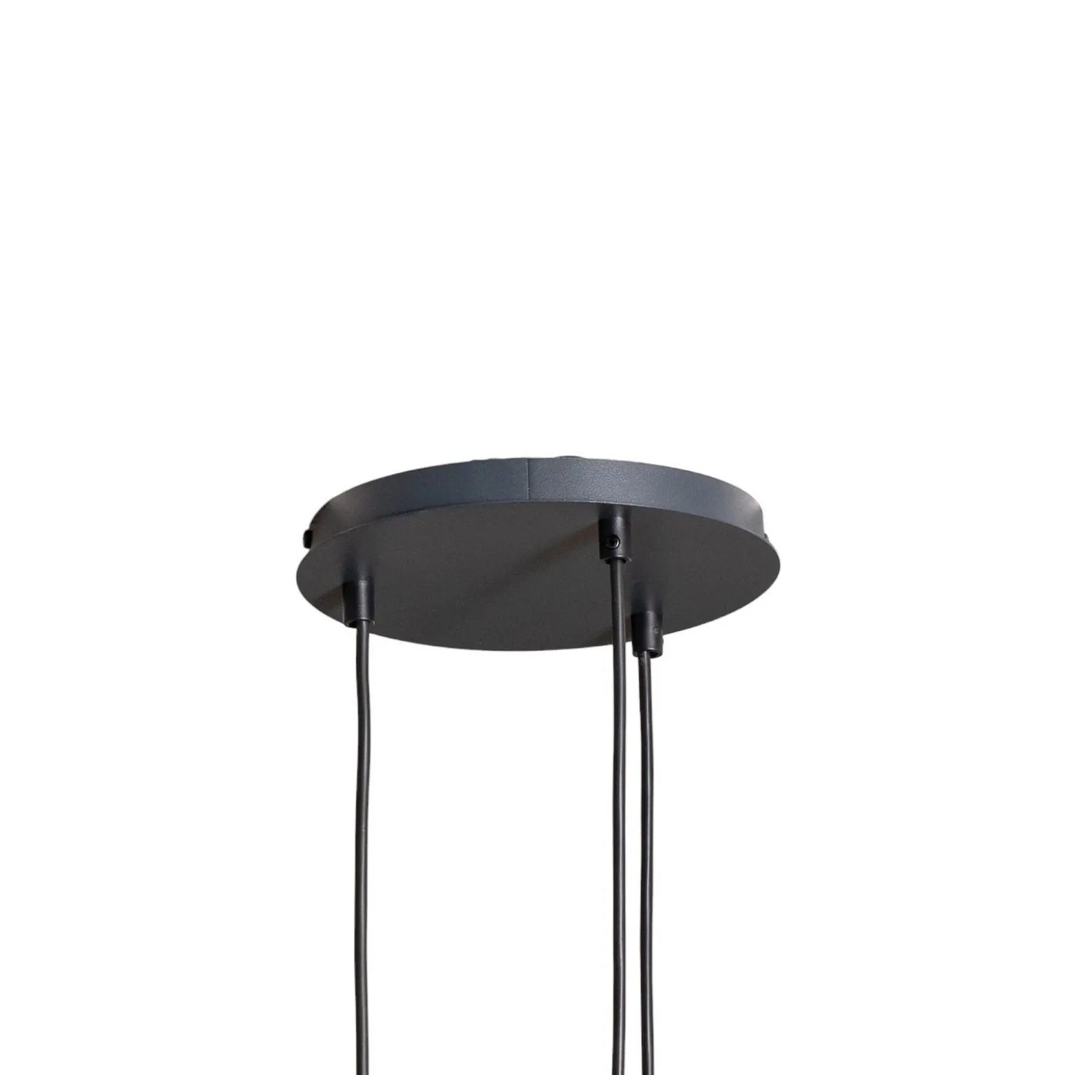 Lámpara colgante Rif 3, antracita, redonda, 3 luces, Ø 33 cm