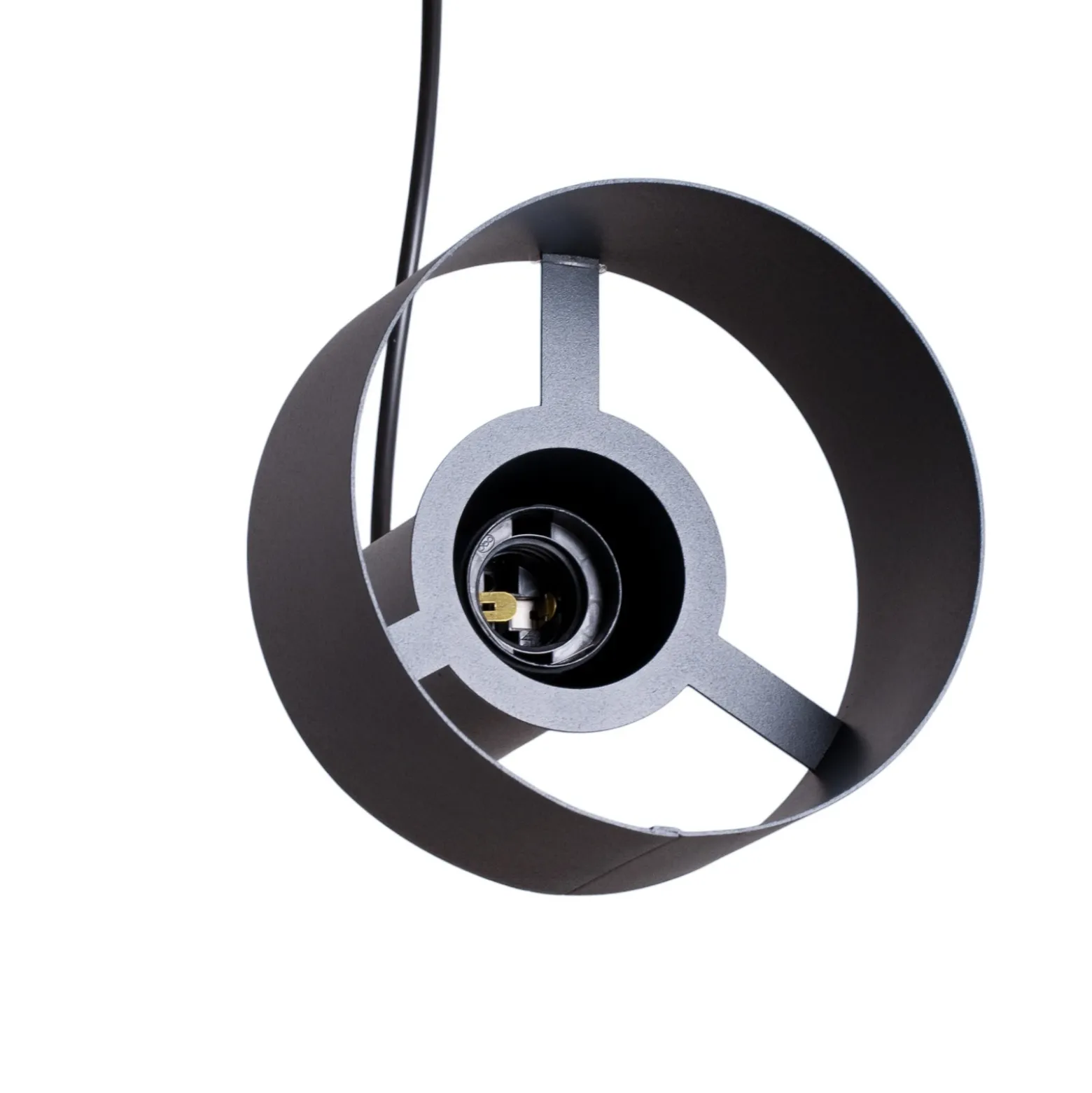 Lámpara colgante Rif 3, antracita, redonda, 3 luces, Ø 33 cm