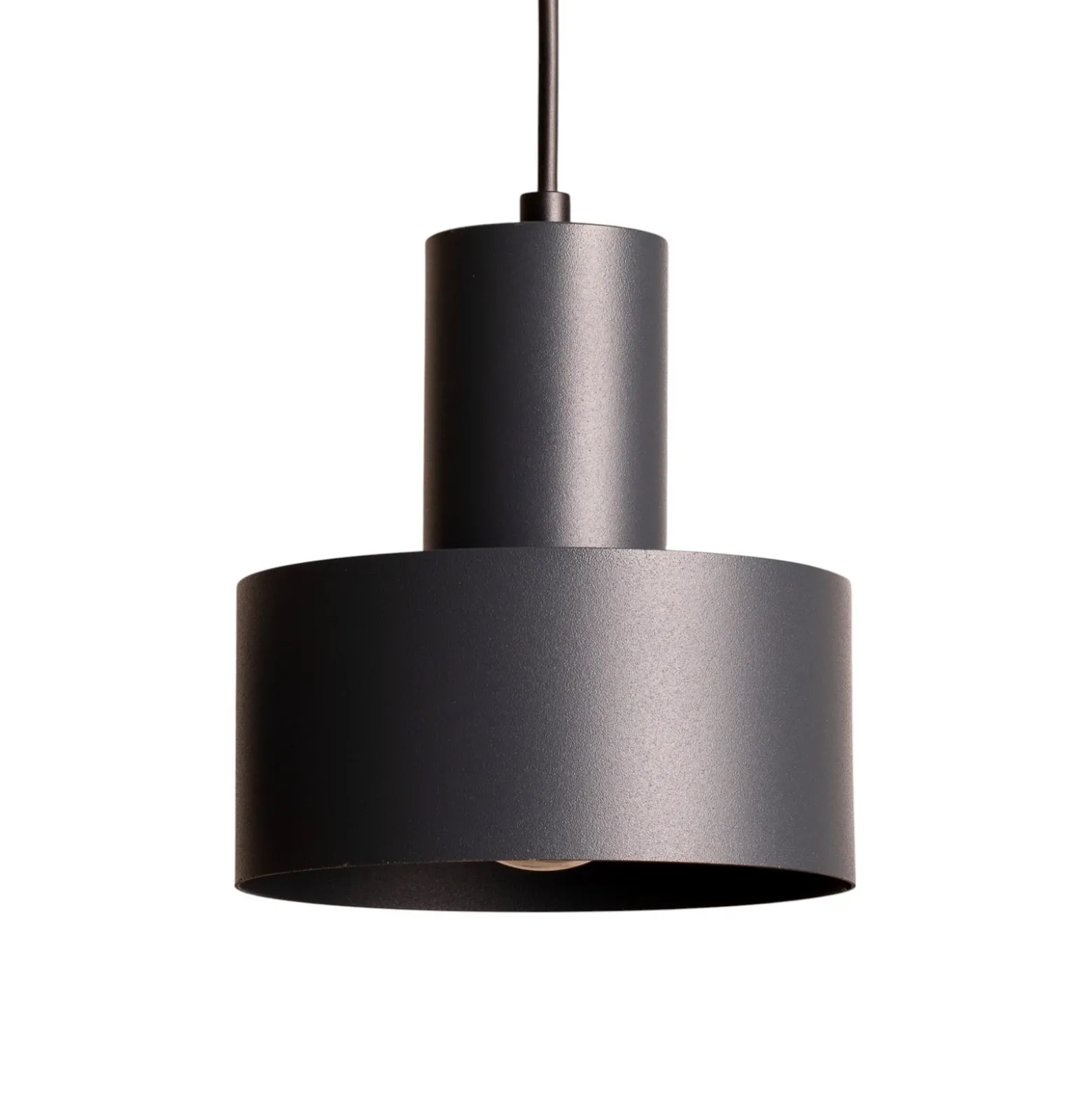 Lámpara colgante Rif 3, antracita, redonda, 3 luces, Ø 33 cm