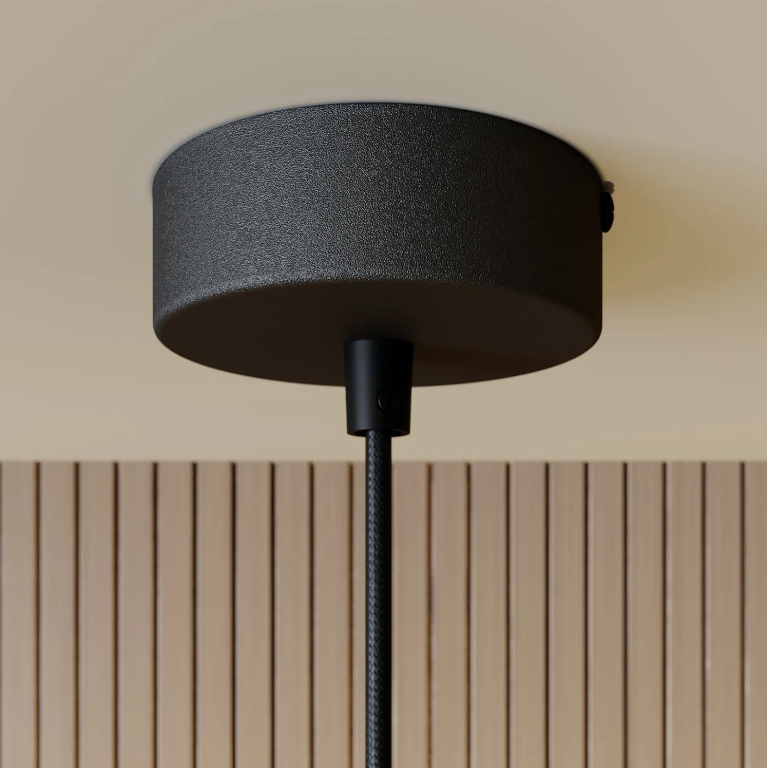 Lámpara colgante Rif de metal, negro, Ø 25 cm