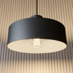 Lámpara colgante Rif de metal, negro, Ø 25 cm