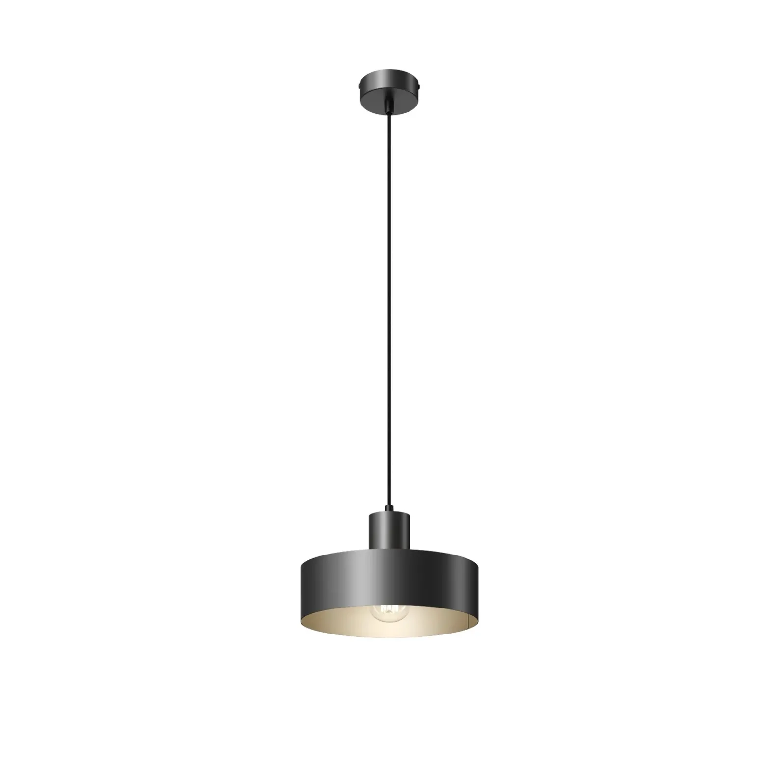 Lámpara colgante Rif de metal, negro, Ø 25 cm