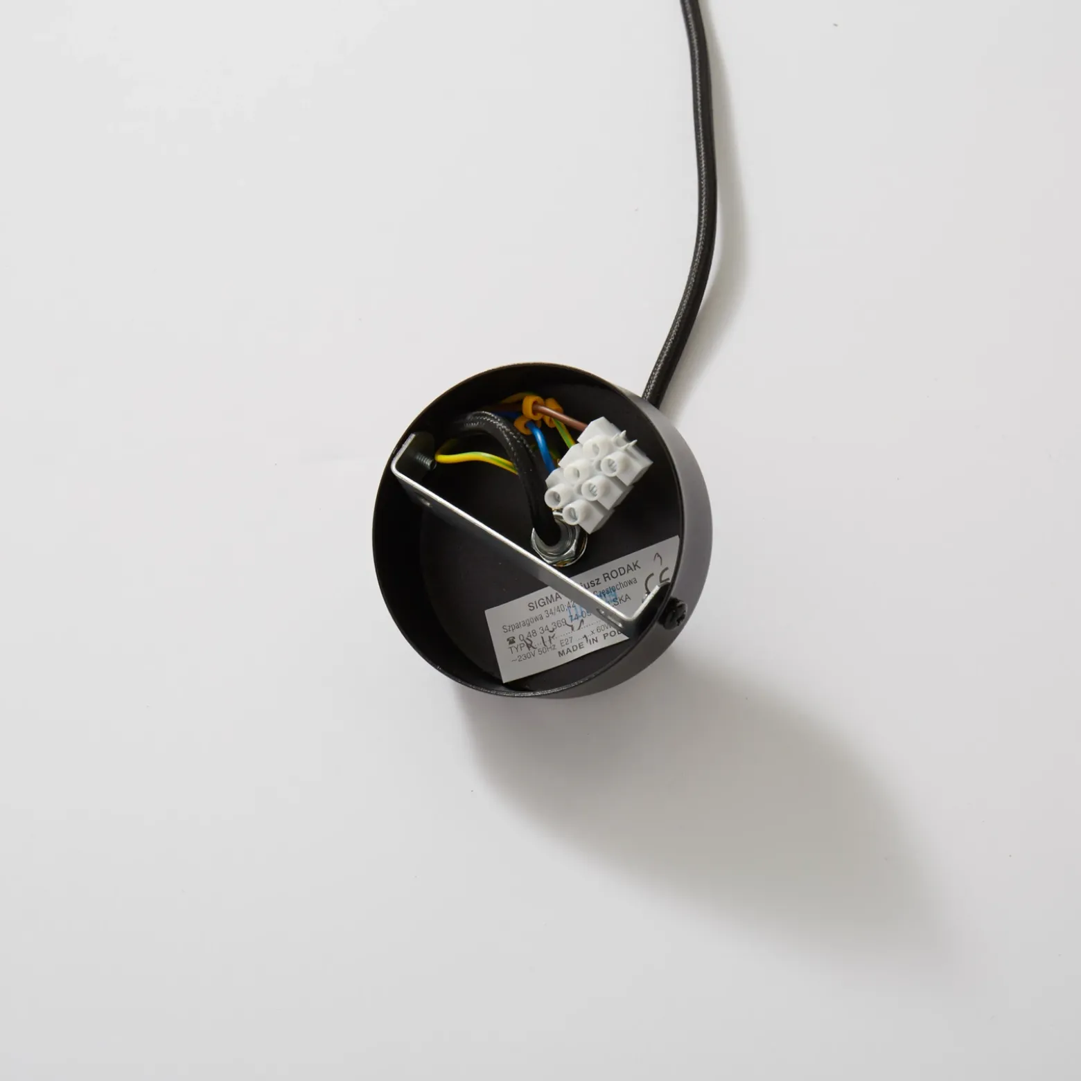 Lámpara colgante Rif de metal, negro, Ø 15 cm