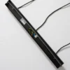 Lámpara colgante Rif, lineal, 3 luces, negro