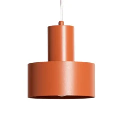 Lámpara colgante Rif 2, rojo ladrillo, 2 luces, lineal, acero