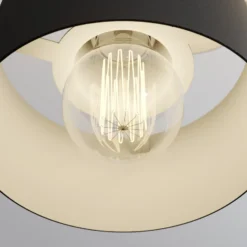 Lámpara colgante Rif, rotunda de 3 luces, negro