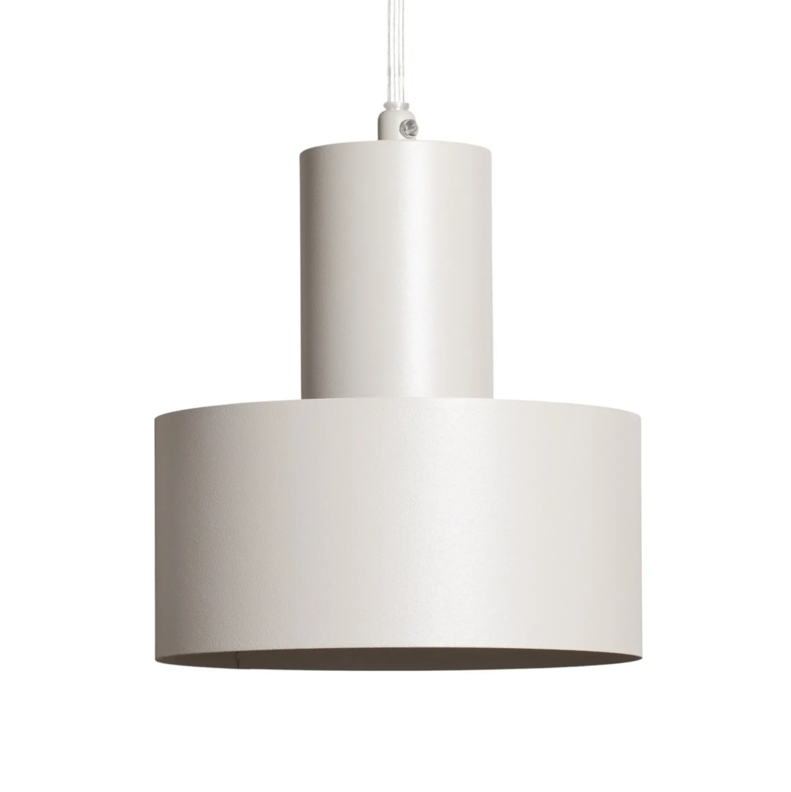 Lámpara colgante Rif 3, taupe, 3 luces, lineal, acero