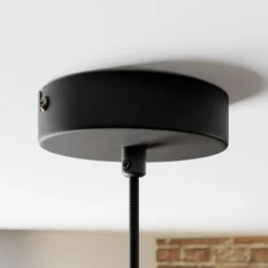 Lámpara colgante Ringo, 1 luz, negro