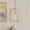 Lámpara colgante Romazzina, beige, Ø 33 cm, metal, E27