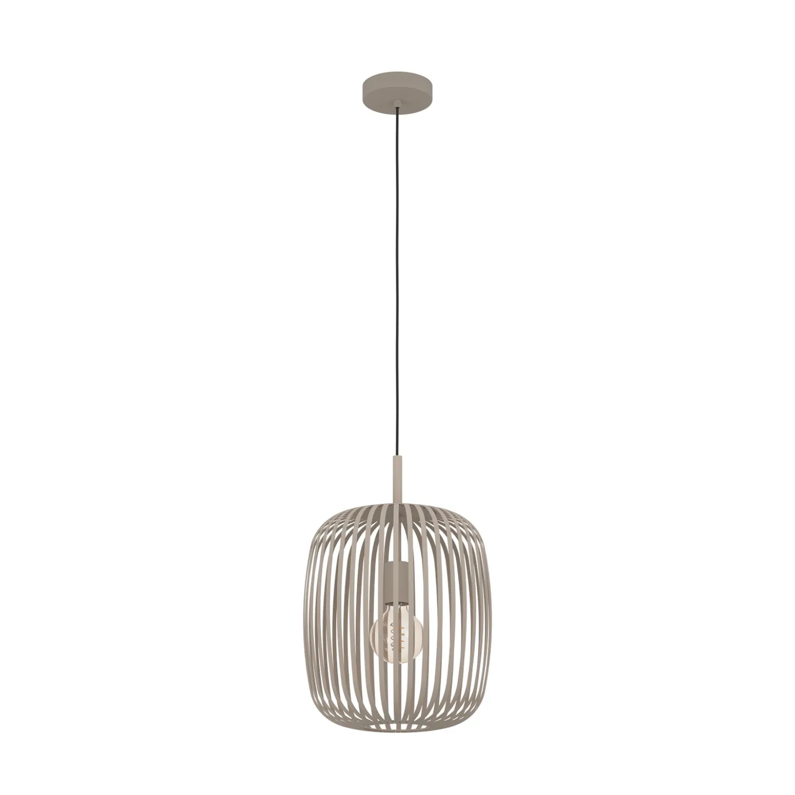 Lámpara colgante Romazzina, beige, Ø 33 cm, metal, E27