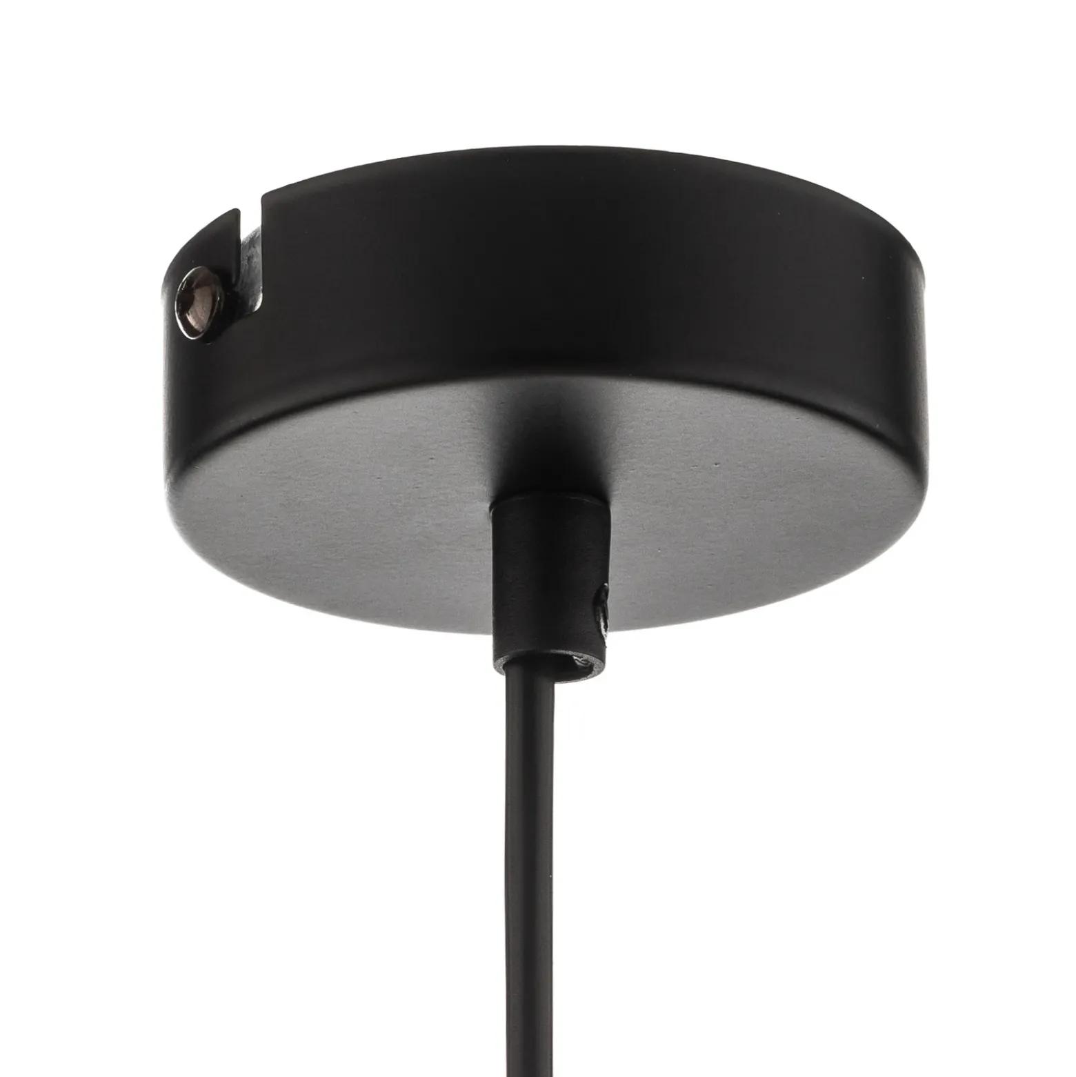 Lámpara colgante Rondo negro/dorado, 1 luz