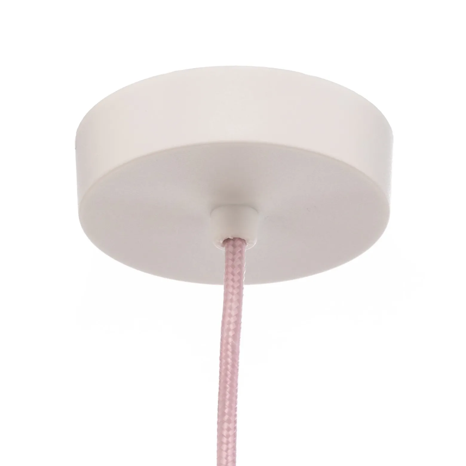 Lámpara colgante Rosabelle, cónica, rosa, 1 luz.