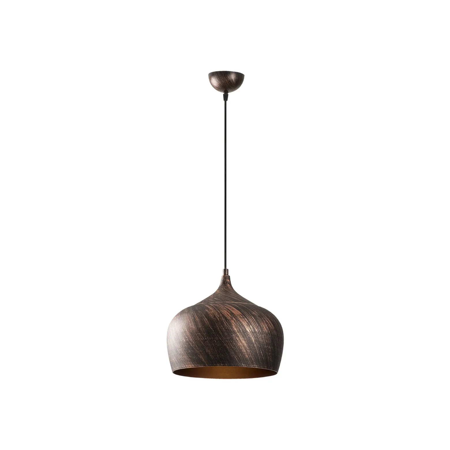 Lámpara colgante Saglam 3761 1 luz Ø28cm cobre/oro