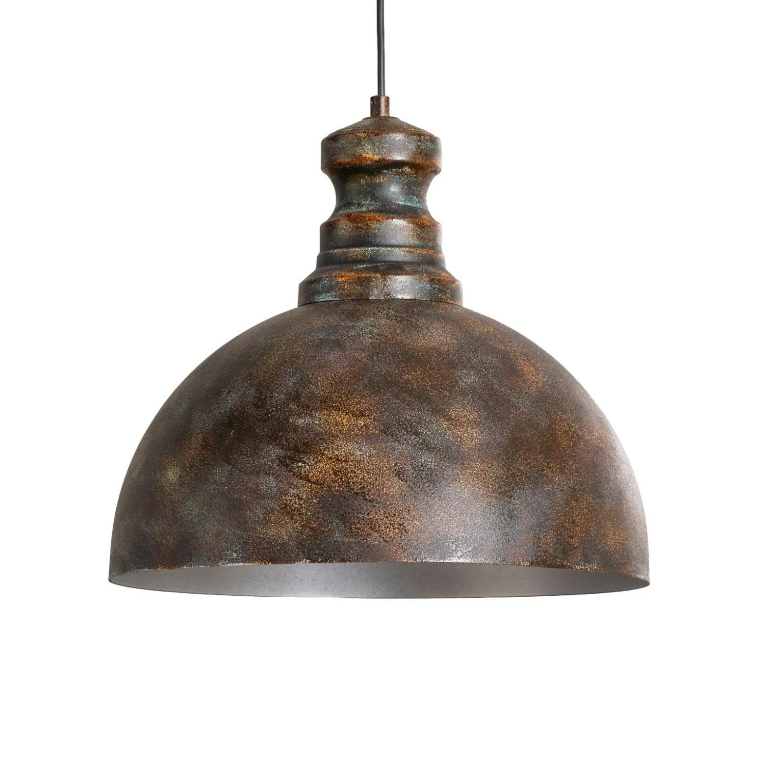Lámpara colgante Saglam, 1 luz, latón antiguo, metal, Ø 40 cm