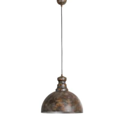 Lámpara colgante Saglam, 1 luz, latón antiguo, metal, Ø 40 cm