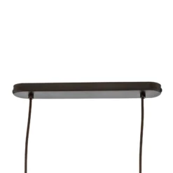 Lámpara colgante Salvia, marrón/coñac, cristal, longitud 95 cm, E14