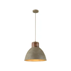 Lámpara colgante Samia, madera de mango, textura beige