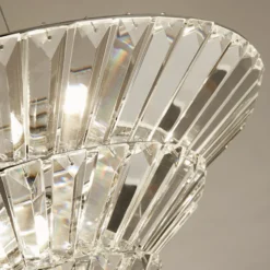 Lámpara colgante Savannah, 8 luces, cristal
