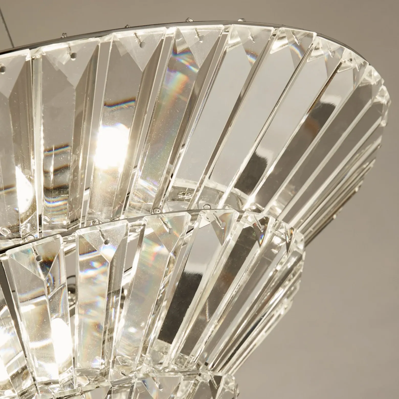 Lámpara colgante Savannah, 8 luces, cristal