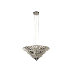 Lámpara colgante Savannah, 8 luces, cristal