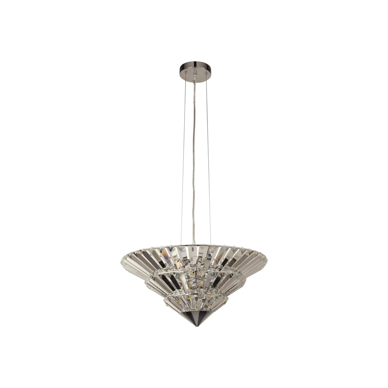 Lámpara colgante Savannah, 8 luces, cristal