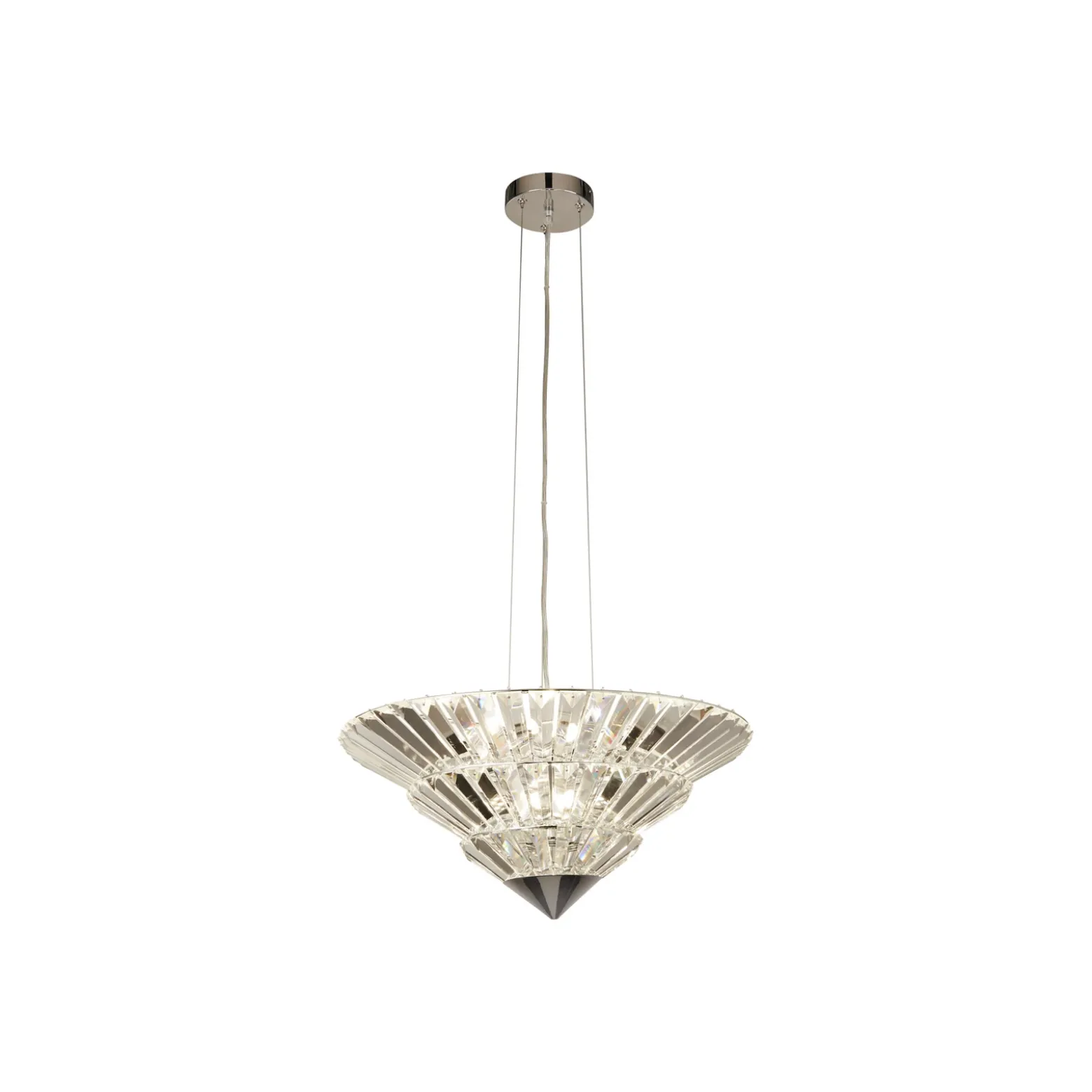 Lámpara colgante Savannah, 8 luces, cristal