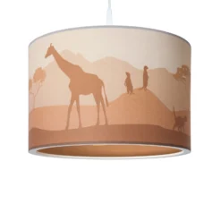 Lámpara colgante 25/40 Scandi Savanne, Ø 38 cm, naranja, E27