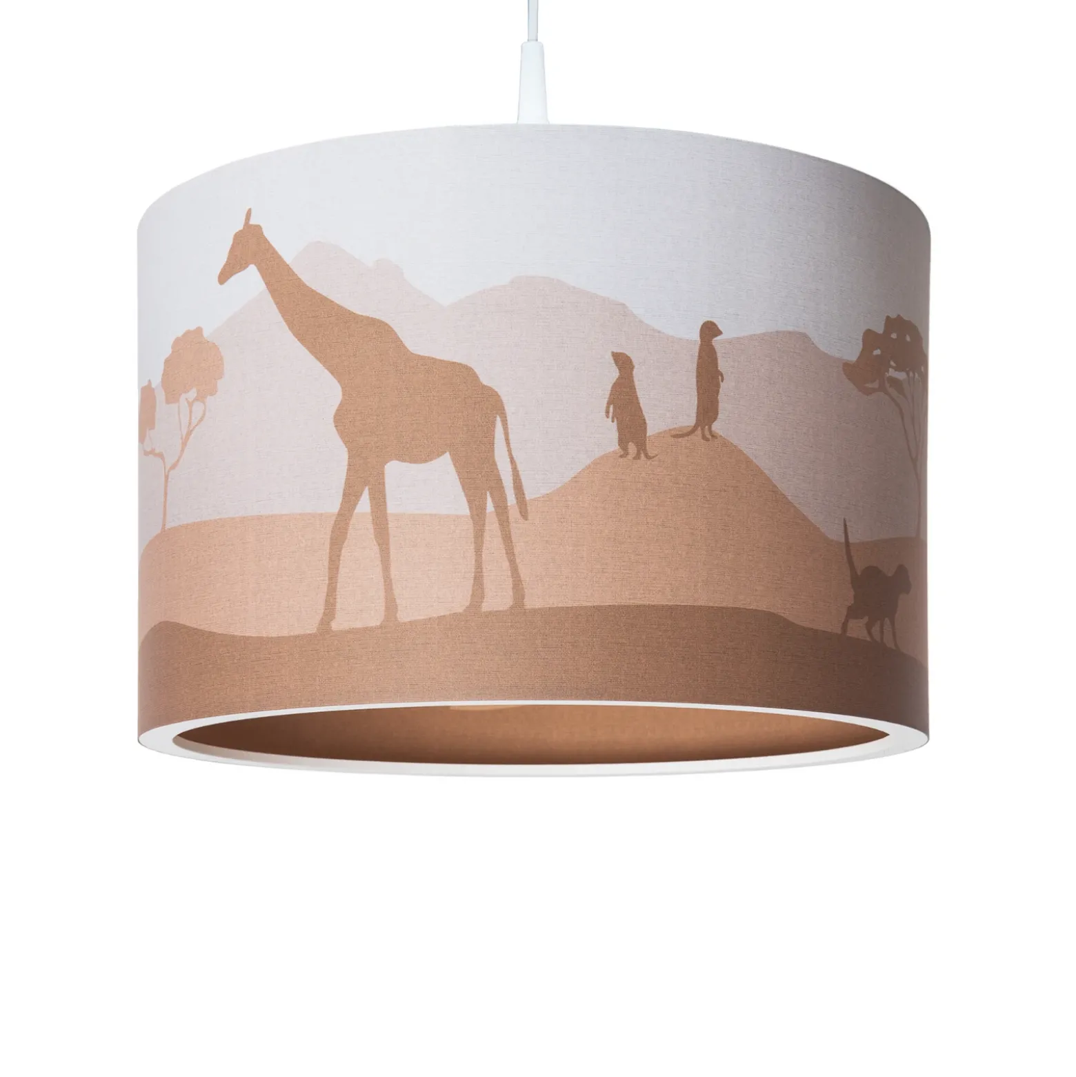 Lámpara colgante 25/40 Scandi Savanne, Ø 38 cm, naranja, E27