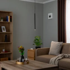 Lámpara colgante Sid, 1 luz, negro
