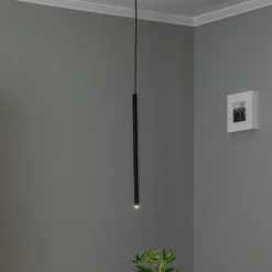 Lámpara colgante Sid, 1 luz, negro