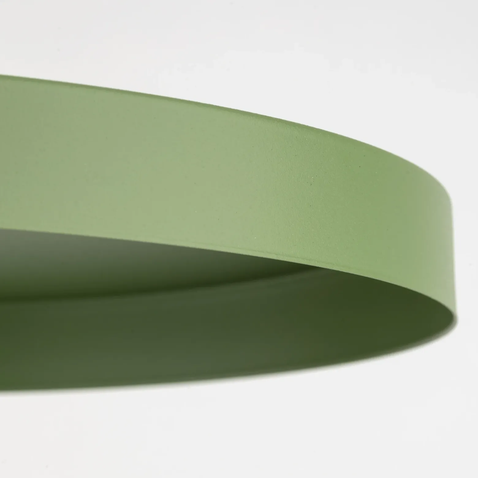 Lámpara colgante Sila, verde, metal, Ø 30 cm, E27