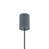 Lámpara colgante Simone, acero, azul umbra, Ø 40 cm, GX53