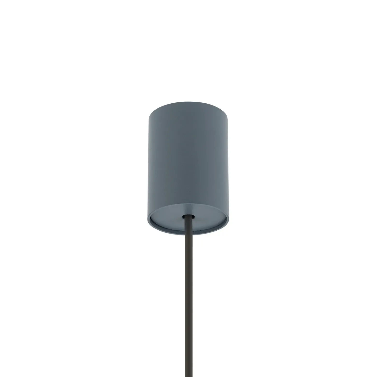 Lámpara colgante Simone, acero, azul umbra, Ø 40 cm, GX53