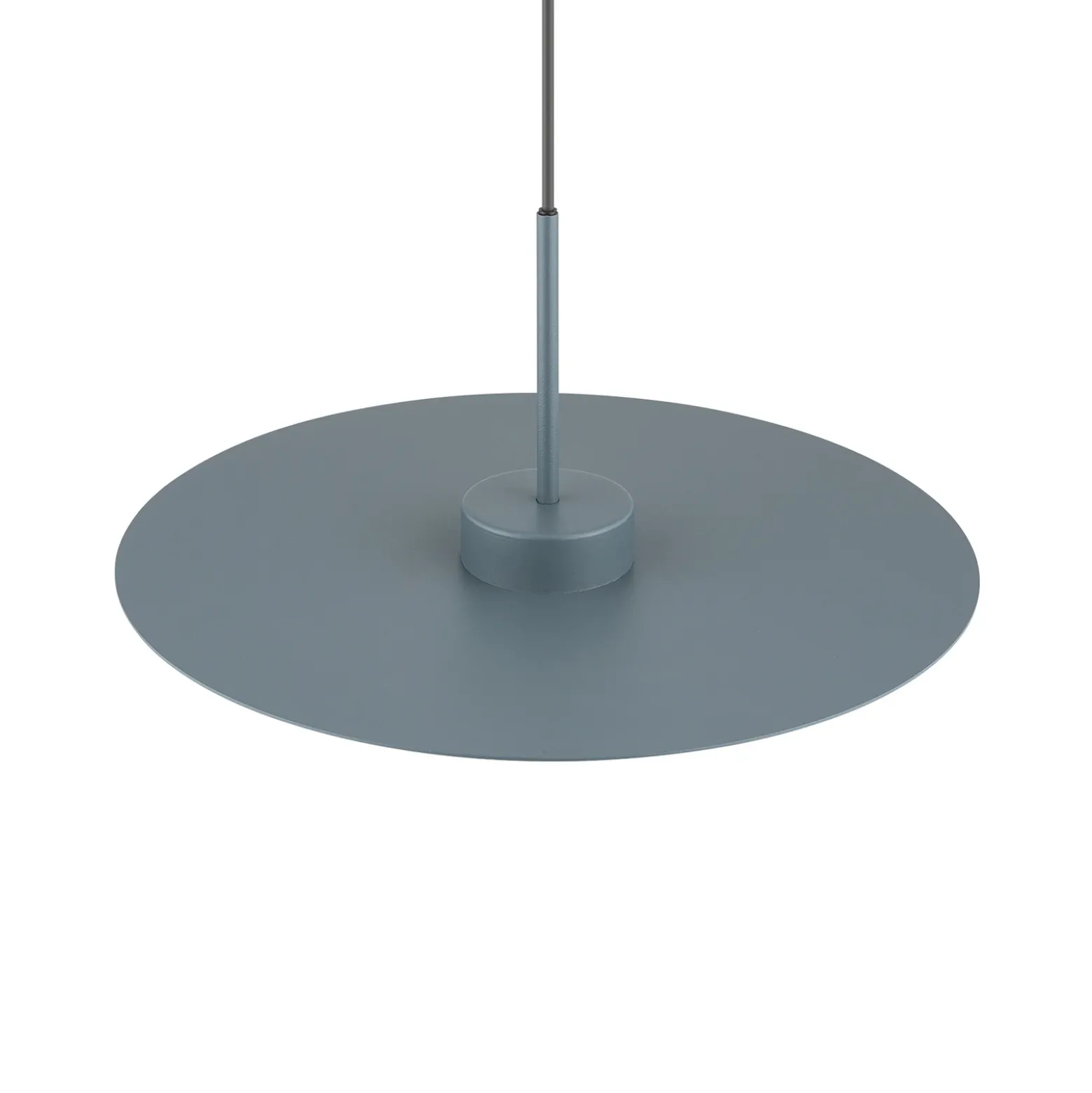 Lámpara colgante Simone, acero, azul umbra, Ø 40 cm, GX53