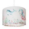 Lámpara colgante 25/40 sirenas, Ø 38 cm, colorida, E27