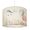 Lámpara colgante 25/40 sirenas, Ø 38 cm, colorida, E27