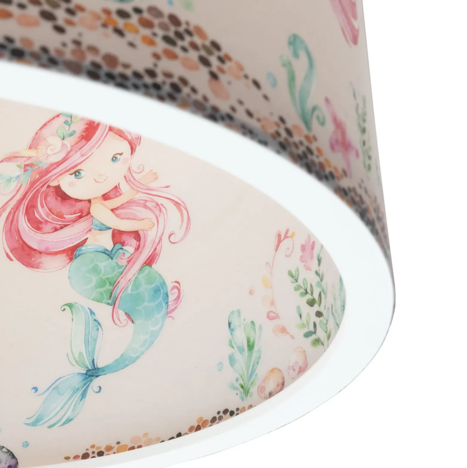Lámpara colgante 25/40 sirenas, Ø 38 cm, colorida, E27