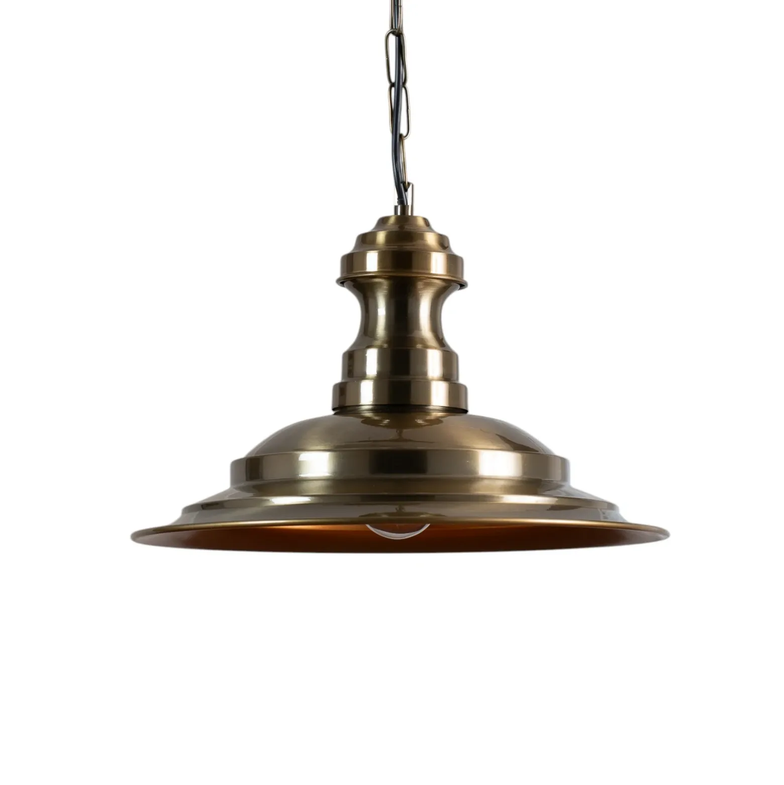 Lámpara colgante Sivani MR-637, oro antiguo, metal, Ø 39 cm