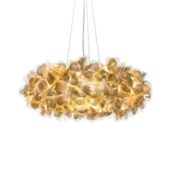 Lámpara colgante Slamp Clizia Mama Non Mama, Ø 78 cm, dorada/transparente