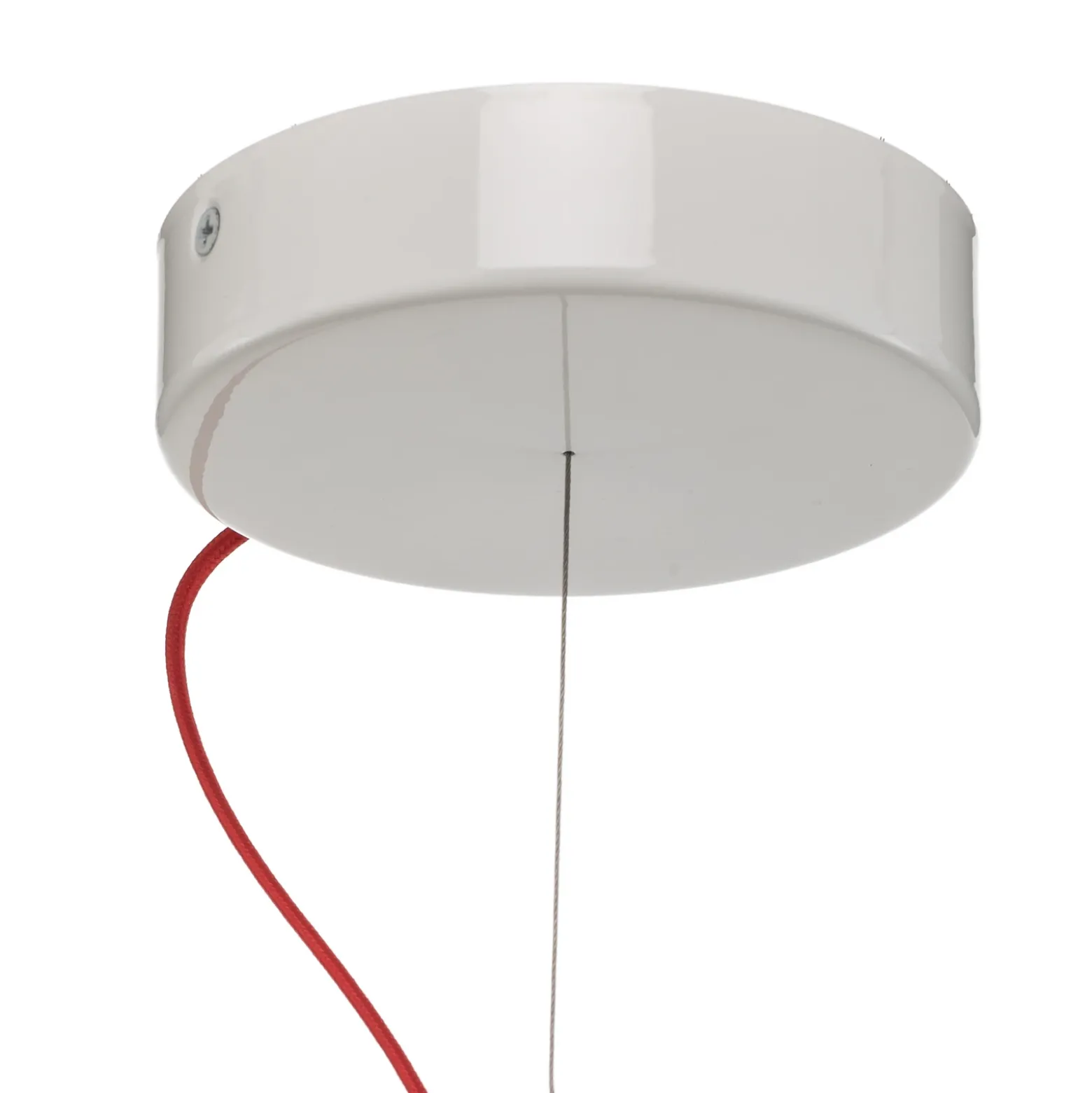 Lámpara colgante Slamp Clizia Mama Non Mama, Ø53cm, blanco/rojo
