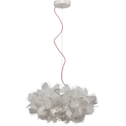 Lámpara colgante Slamp Clizia Mama Non Mama, Ø53cm, blanco/rojo