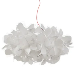 Lámpara colgante Slamp Clizia Mama Non Mama, Ø53cm, blanco/rojo