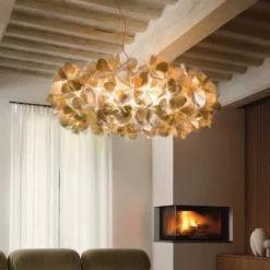 Lámpara colgante Slamp Clizia MAMA NON MAMA, Ø78 cm, dorada/roja