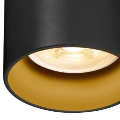 Lámpara colgante SLV Asto Tube GU10 con riel monofásico, color negro