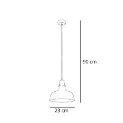 Lámpara colgante Solo Gem, azul claro, Ø 23 cm, metal