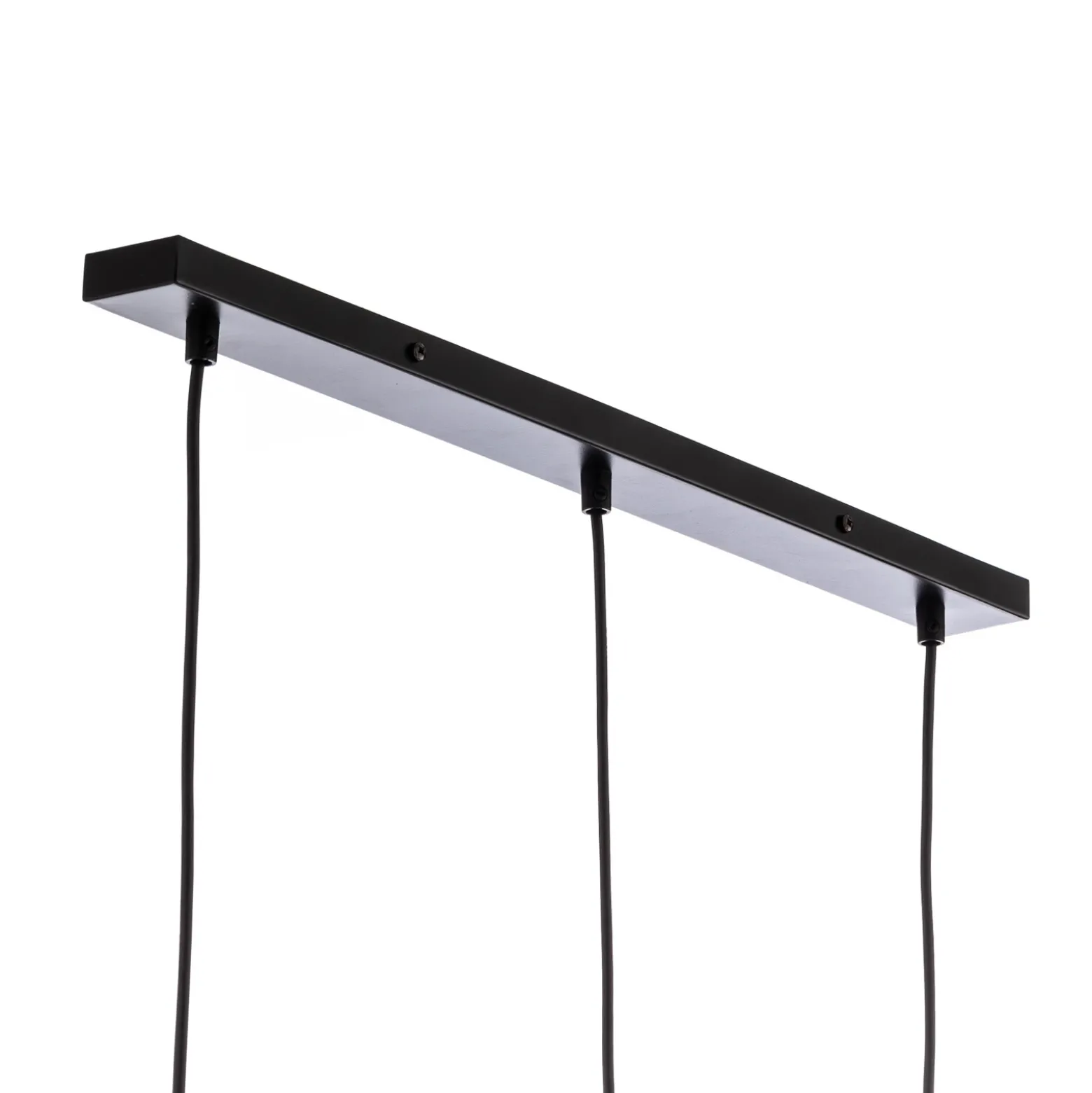 Lámpara colgante Sombra, humo, 3 luces, alargada