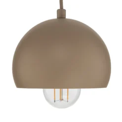 Lámpara colgante Sool, beige, Ø 15 cm, 1 luz, metal, E27