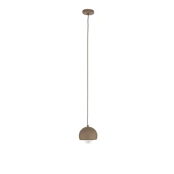 Lámpara colgante Sool, beige, Ø 15 cm, 1 luz, metal, E27