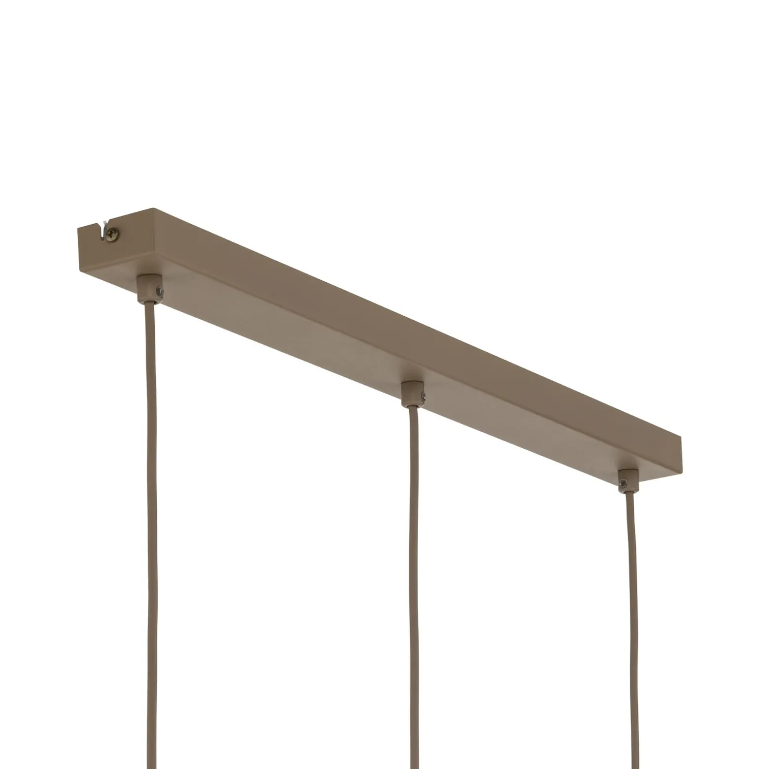 Lámpara colgante Sool, beige, longitud 65 cm, 3 luces, metal, E27